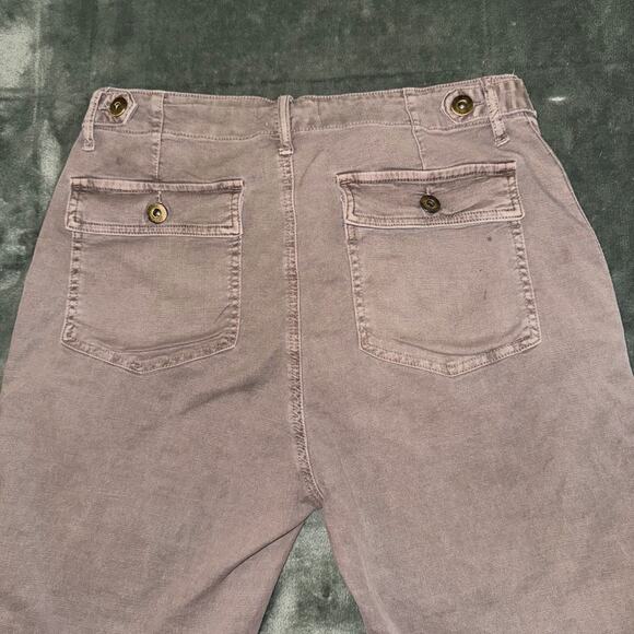 Pistola Cropped Jeans Womens 31 Brown Casual Straight Leg Boho Minimalist - Picture 4 of 10